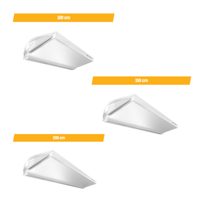 Perdea de aer WING electrică 100 cm motor AC