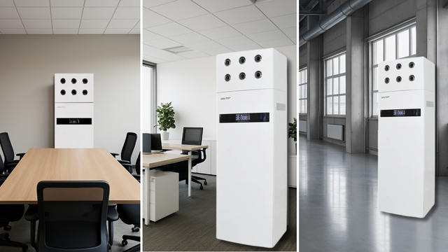 Recuperator de aer cu montaj pe pardoseală Holtop ERVQ-L600-1A1F – ventilație eficientă pentru spații mari