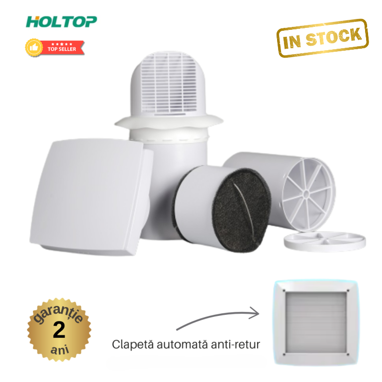 Sistem de ventilare cu recuperare de căldură Holtop AV-TTW6  64 m³