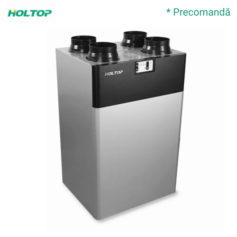 Sistem de ventilație cu aport și evacuare, montaj vertical Holtop CFA 500T