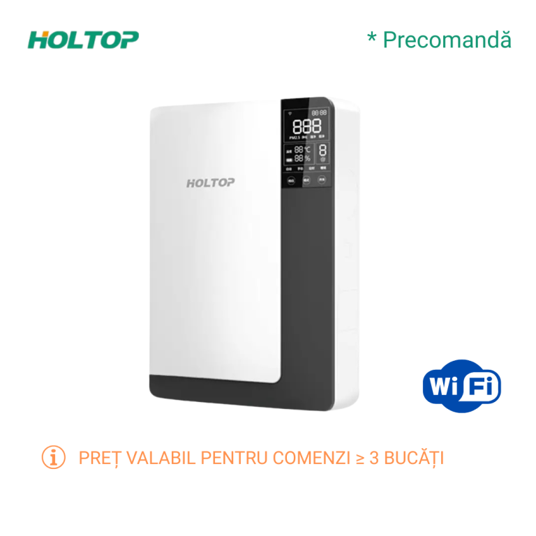 Sistem ventilație Holtop ERVQ-B150-1B(H02) cu  filtrare HEPA 99%, 150 m³/h